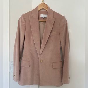 Reiss Carie Jacket - Corduroy Tailored Blazer In Pink